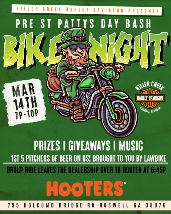 Pre St Patty's Day Bike Night