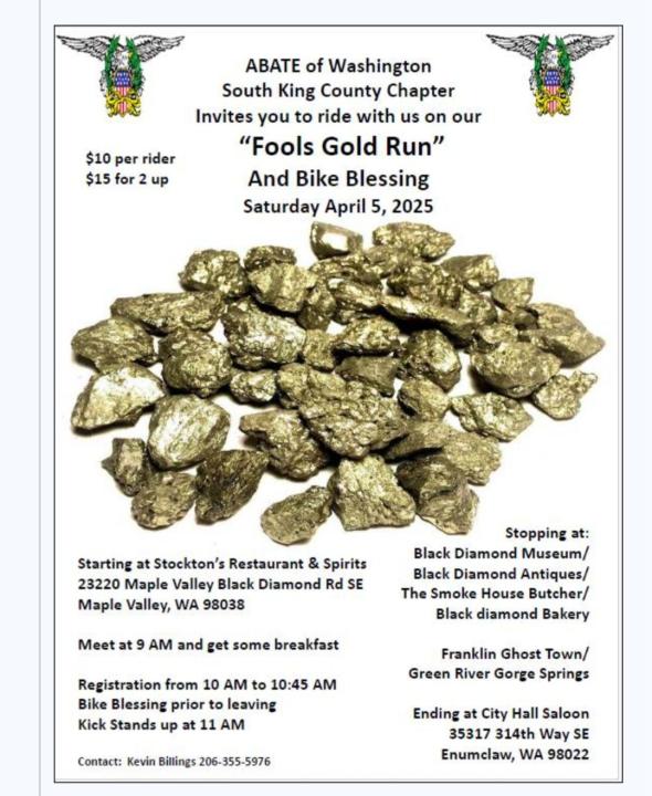 Fools Gold Run & Bike Blessing