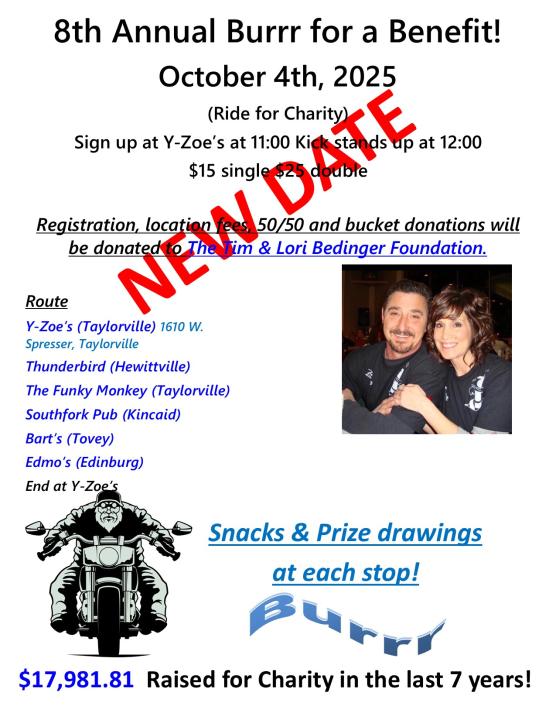 8th Annual Burrr for a Benefit Charity Ride