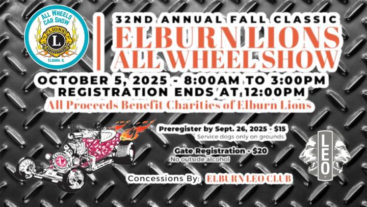 32nd Annual Elburn Lions All Wheel Show