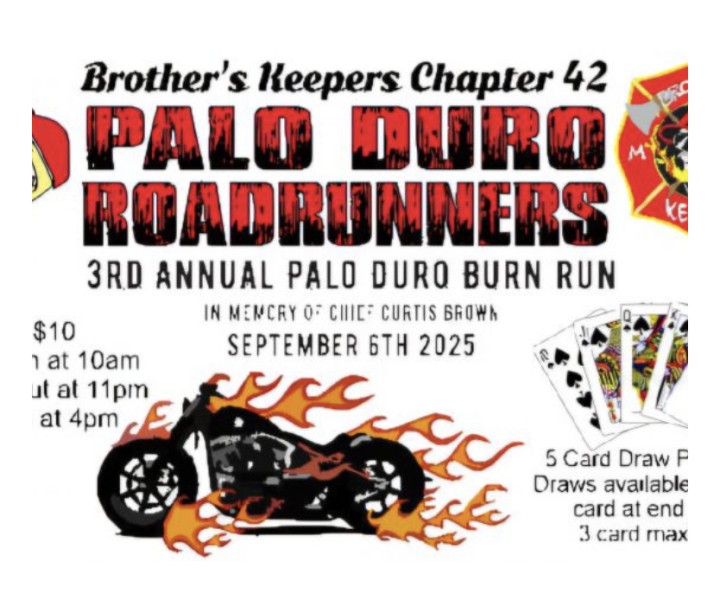 3rd Annual BKMC Chapter 42 Roadrunners Burn Run