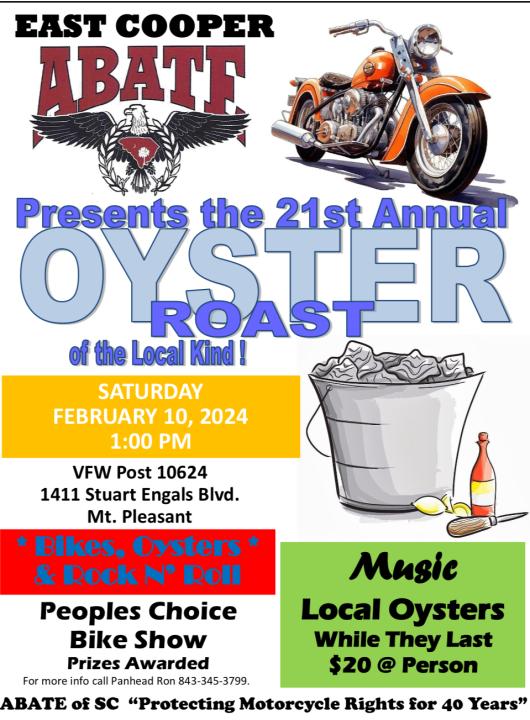 East Cooper Abate Oyster Roast & Bike Show