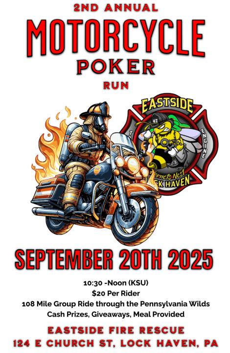 2nd Annual Eastside Fire Rescue Poker Run