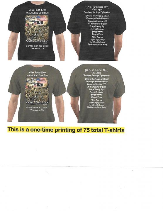 T-shirt options for event
