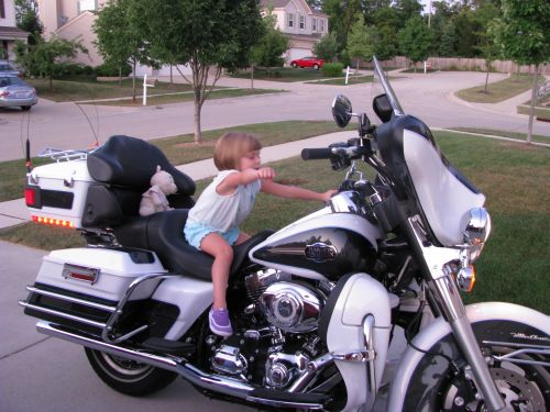 My Granddaughter trying to ride
