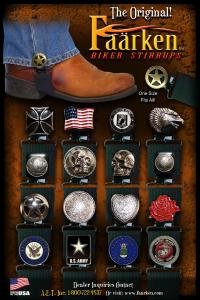 Farrken Biker Stirrups Make a Great Stocking Stuffers.