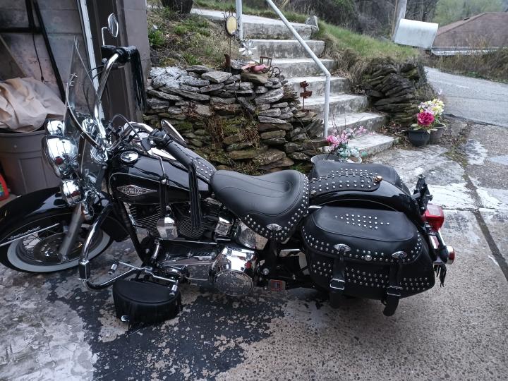 left side of bike